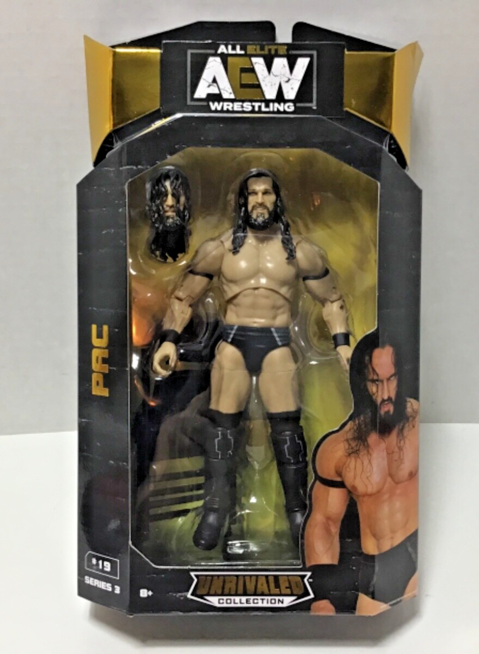 AEW Unrivaled Series 3 PAC Action Figure 19 The Bastard Jazwares Wrestling New